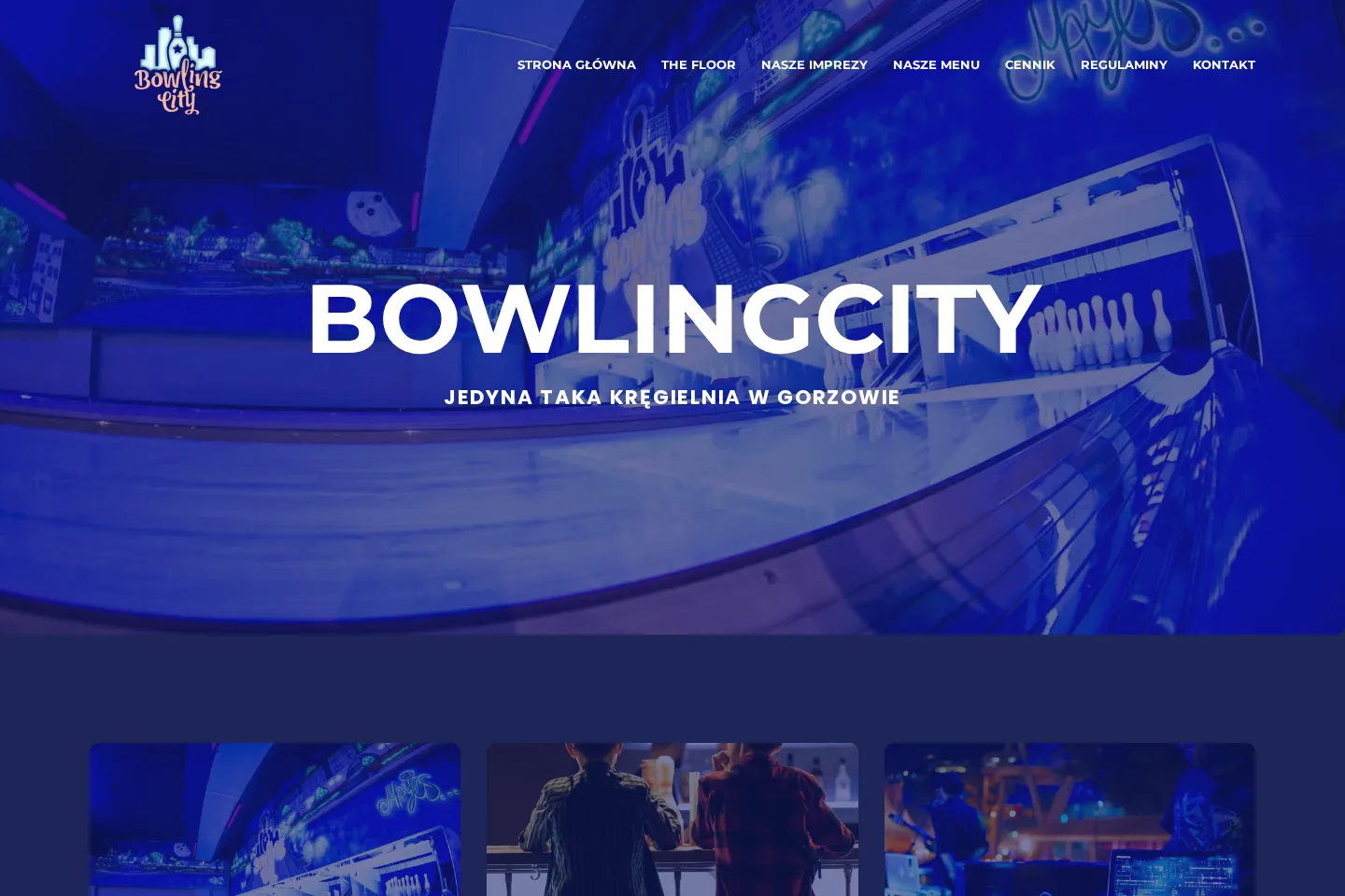 Widok strony Bowling City